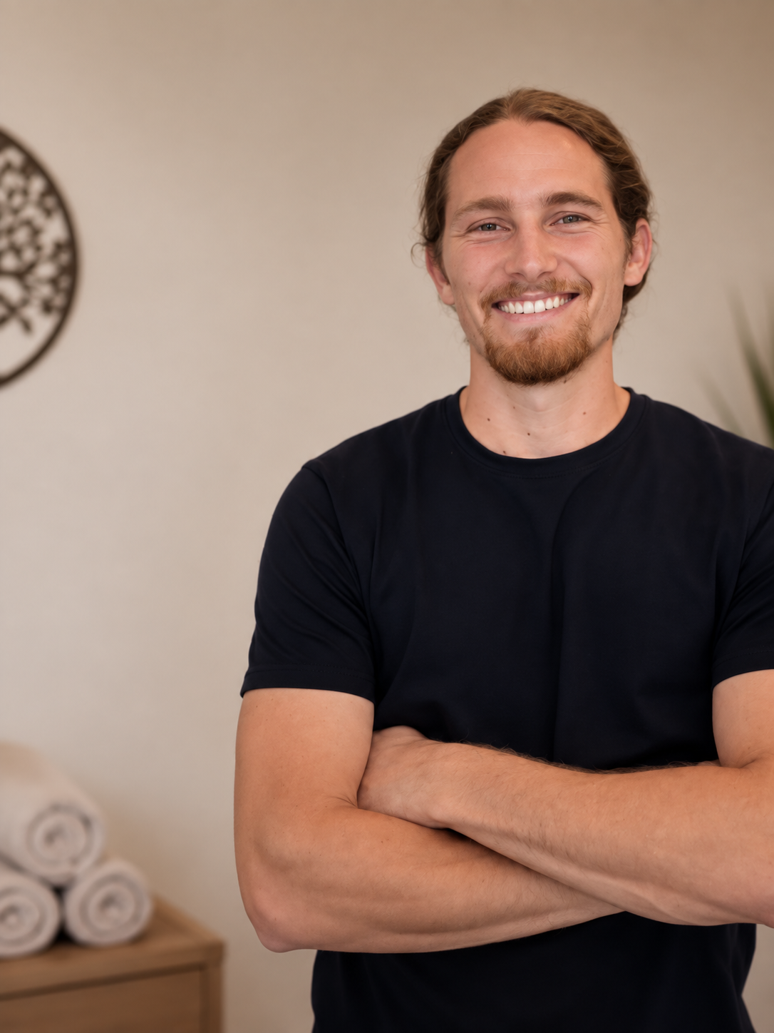 Heilmasseur Nicolas Steinegg in seiner Praxis in Millstatt am See